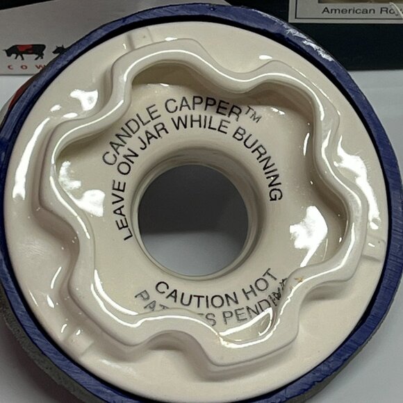 Cow Parade Figurine “American Royal” #9189 + Matching Candle Capper USA Flag - Picture 9 of 9